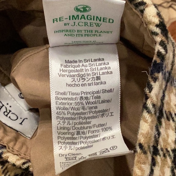 NWT J. Crew Plaid wool-blend A-line mini skirt Size 6 - Picture 7 of 8
